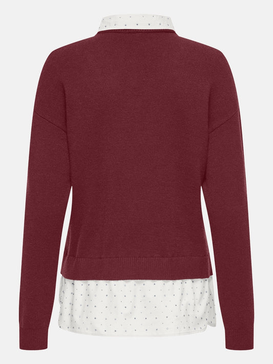 ONLDAGMAR LS COLLAR MIX KNT 