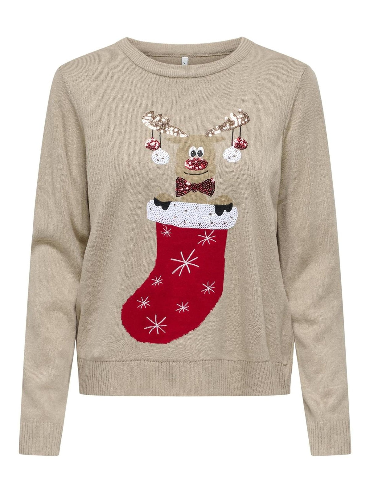 ONLXMAS SHINE LS ONECK KNT 