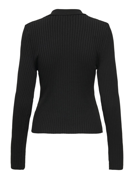 ONLELISA L/S RIB POLO RP KNT 