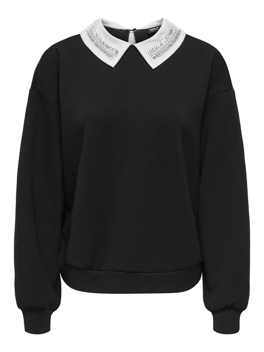 ONLWILLOW L/S O-NECK EMB. UB SWT 