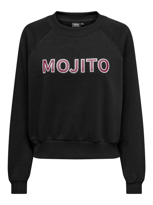 ONLCAMA L/S O-NECK DRINKS PRINT CS SWT 