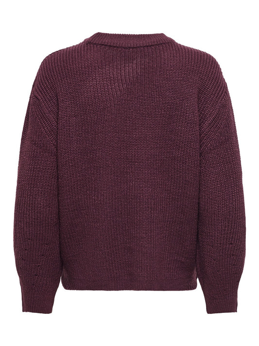 ONLMILOUZ LS RIB PULLOVER KNT NOOS 