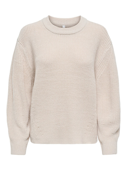 ONLMILOUZ LS RIB PULLOVER KNT NOOS 
