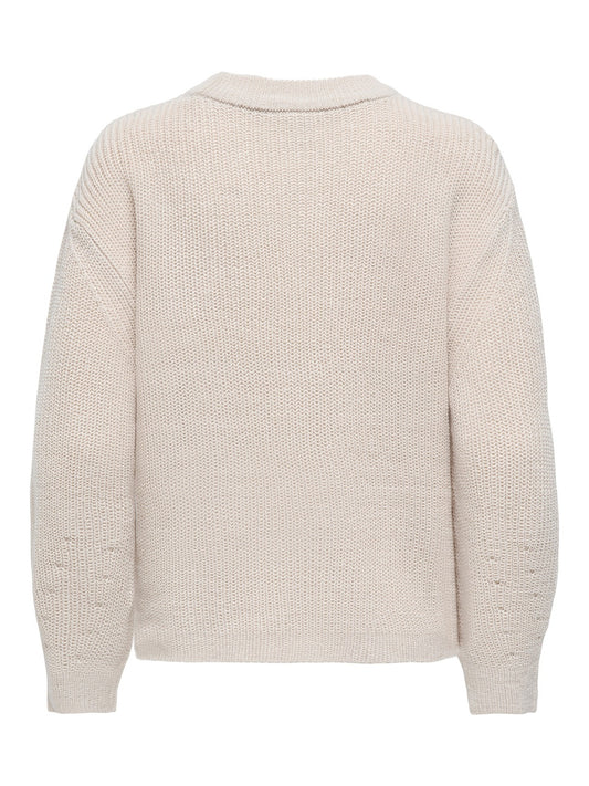 ONLMILOUZ LS RIB PULLOVER KNT NOOS 