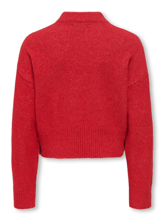 KOGRENE LIFE LS BUTTON O-NECK CP KNT 