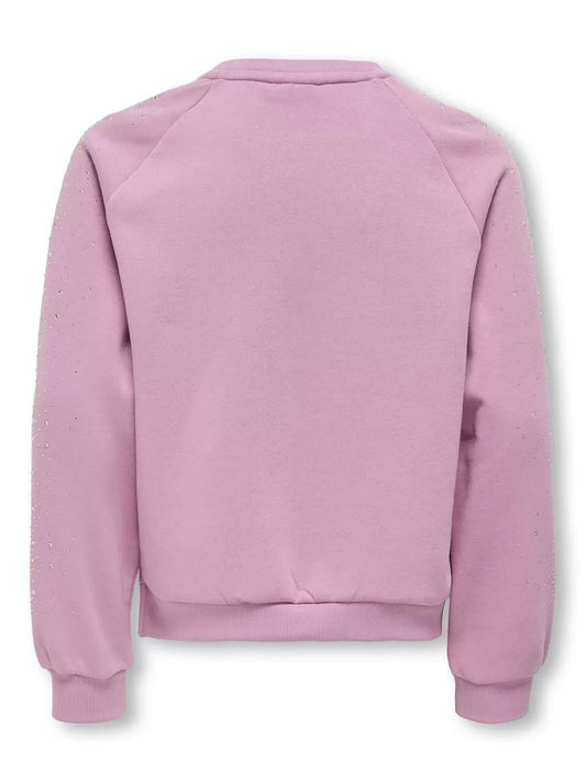 KOGZENNA LIFE LS OVERSIZE RHINESTONE SWT 