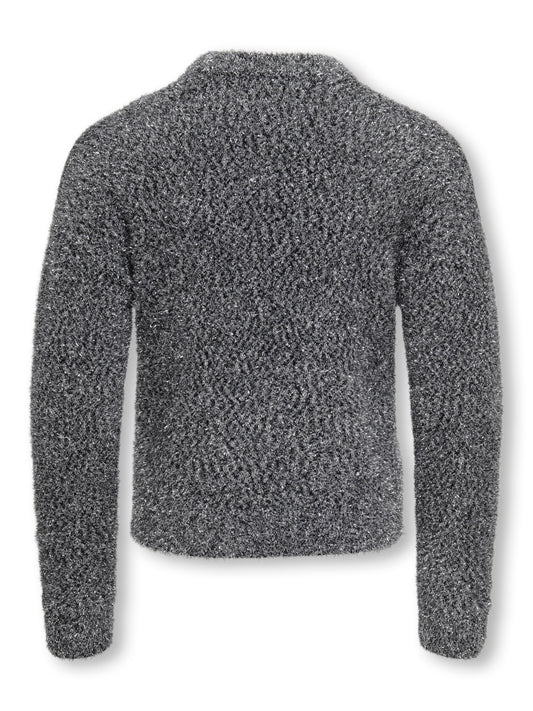 KOGPIUMO GLITTER L/S O-NECK KNT 