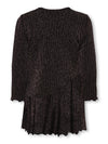 KMGQUEEN L/S O-NECK GLITTER DRESS BF JRS 