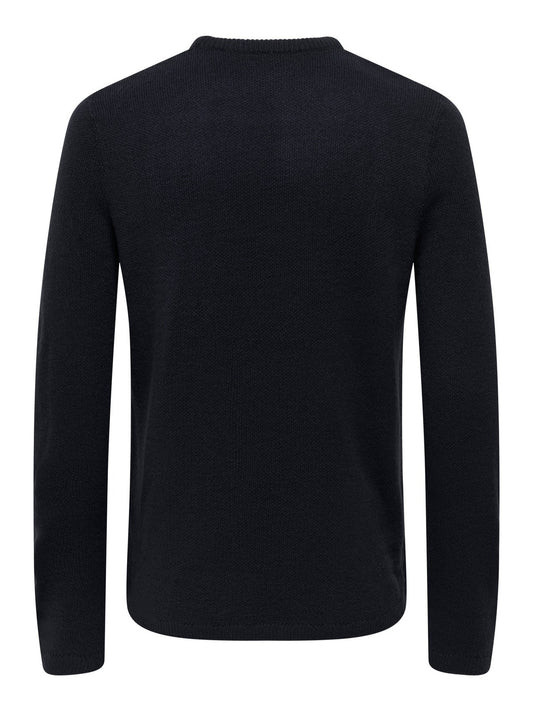 ONSXMAS REG 5 TEDDY CREW KNIT 