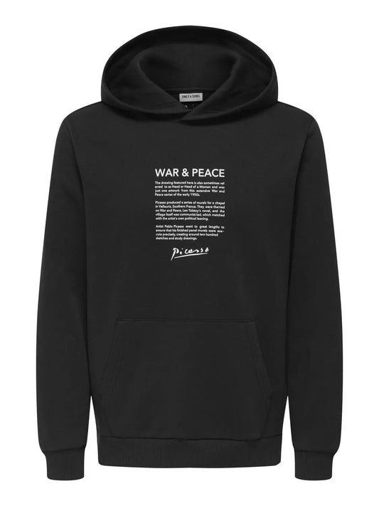 ONSART REG LS LIC HOODIE SWEAT 