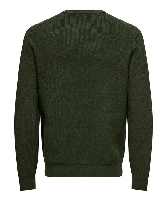 ONSALFI REG LS CREW KNIT CAMP 