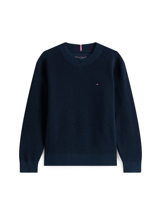 COTTON TEXTURE SWEATER 