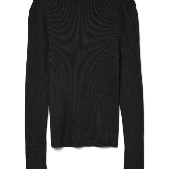 VMNANCY RIB LS FUNNELNECK PULLOVER BOO 