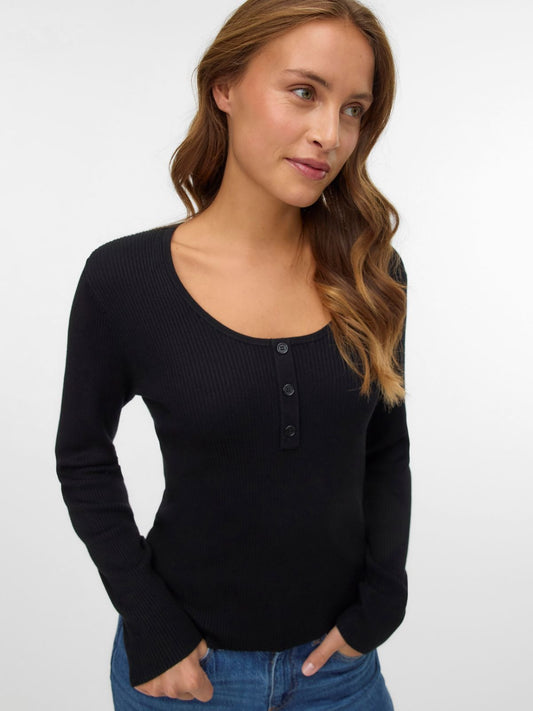 VMWILLOW LS U-NECK PULLOVER BOO 