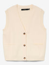 VMSABA SL V-NECK BUTTON VEST 