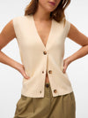 VMSABA SL V-NECK BUTTON VEST 
