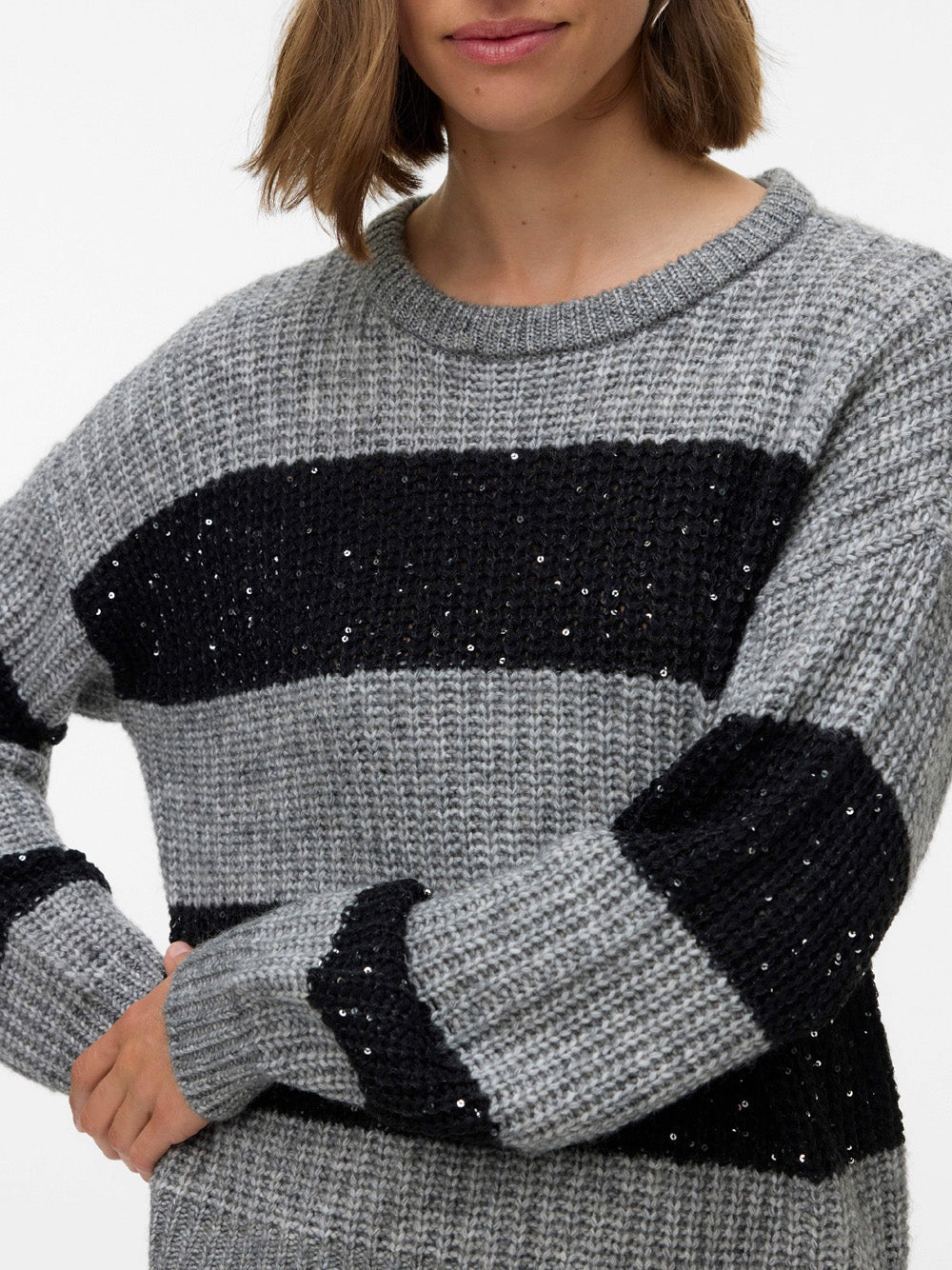 VMSPARKLE LS O-NECK PULLOVER 