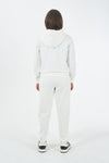 FELPA DONNA FULLZIP IN PUNTO MILANO, CAPPUCCIO 