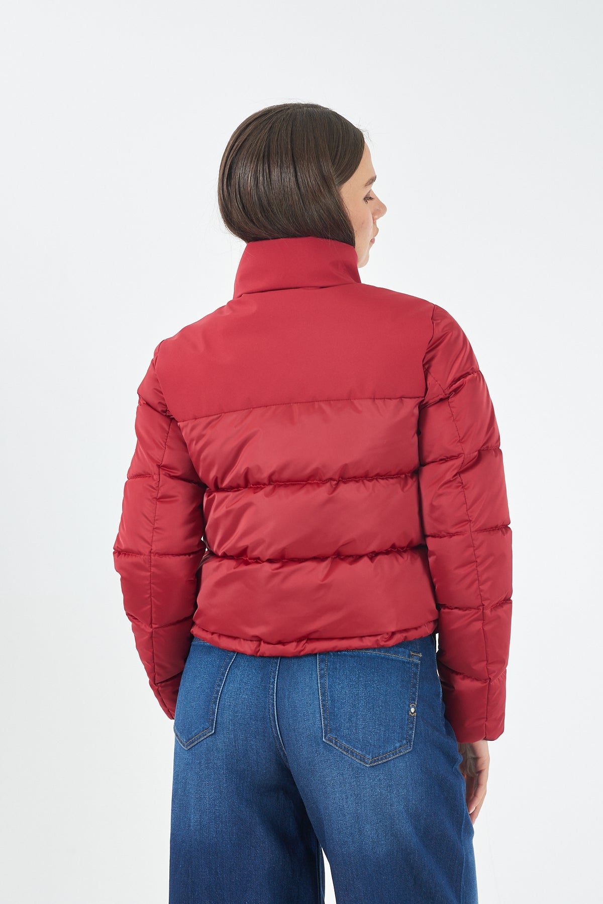 GIUBBINO DONNA CROP,OVER CON PARTI IN SOFTSHELL 