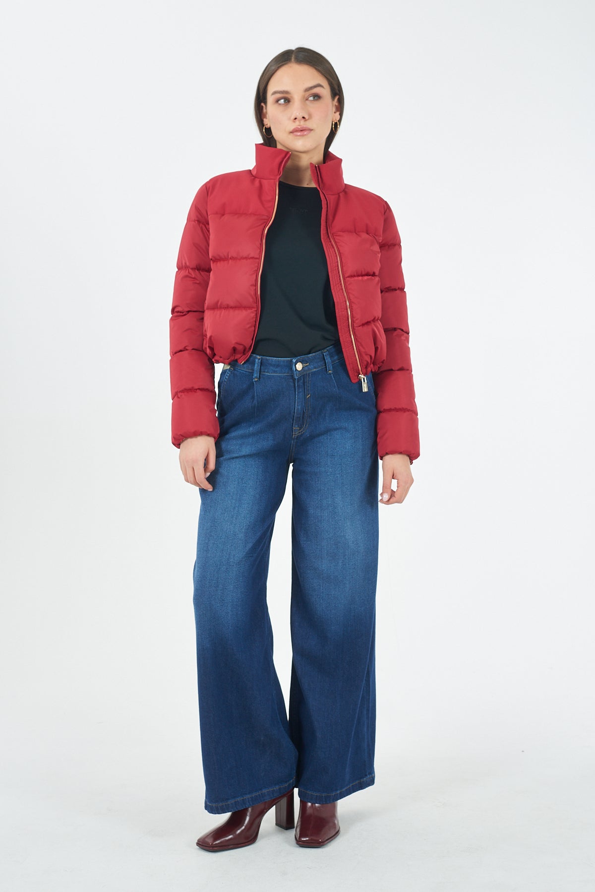GIUBBINO DONNA CROP,OVER CON PARTI IN SOFTSHELL 
