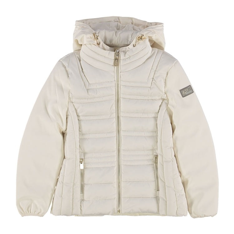 GIUBBINO BIMBA TRAPUNTATO,FINTO GILET STACCABIL 