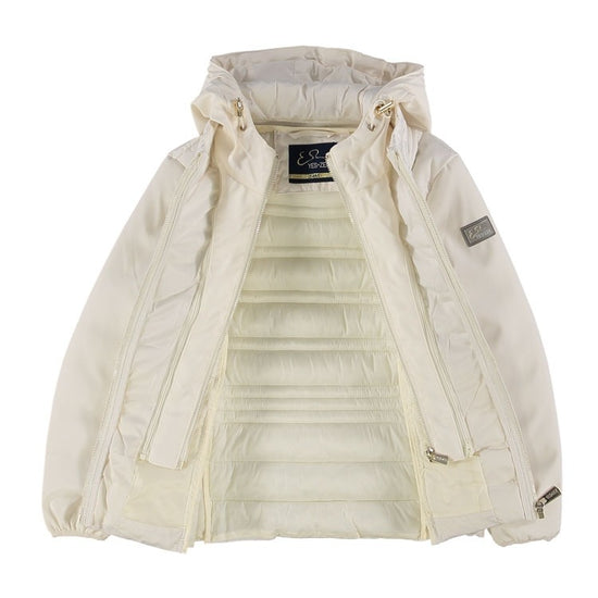 GIUBBINO BIMBA TRAPUNTATO,FINTO GILET STACCABIL 