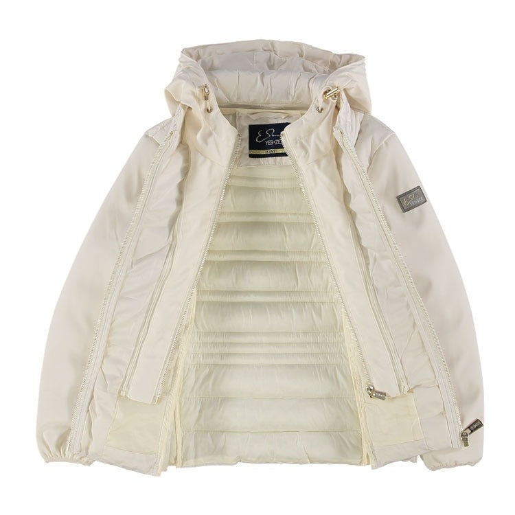 GIUBBINO BIMBA TRAPUNTATO,FINTO GILET STACCABIL 