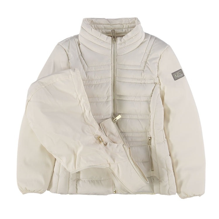 GIUBBINO BIMBA TRAPUNTATO,FINTO GILET STACCABIL 