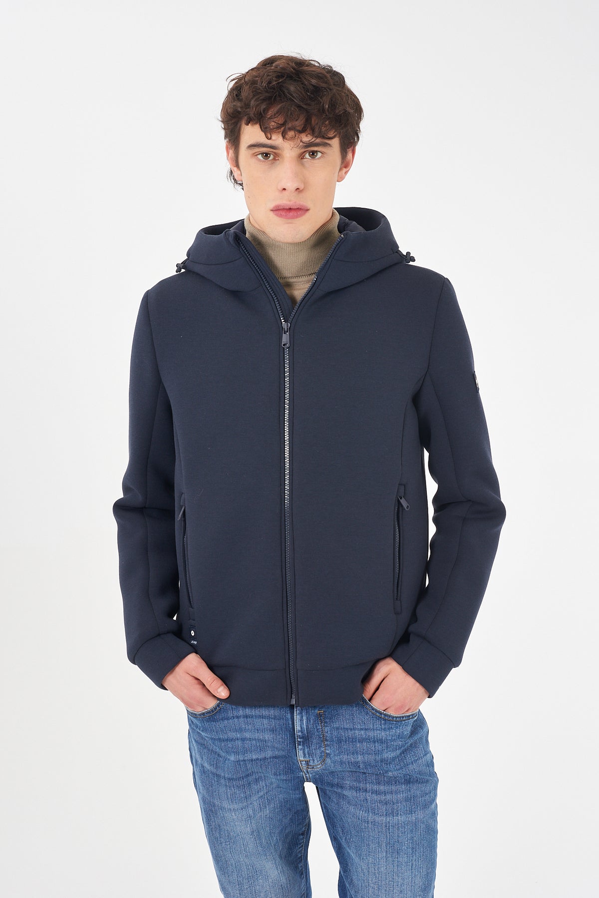 GIUBBINO/FELPA UOMO IN NEOPRENE, INT.TRAPUNTATO 