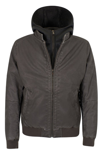 GIUBBINO BIMBO TIPO BOMBER CON FINTO GILET 