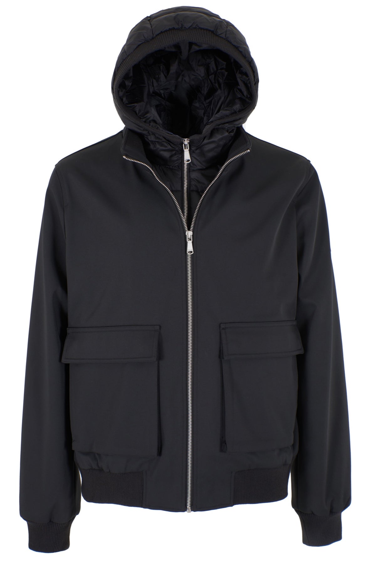 GIUBBINO UOMO BOMBER CON FINTO GILET STACCABILE 