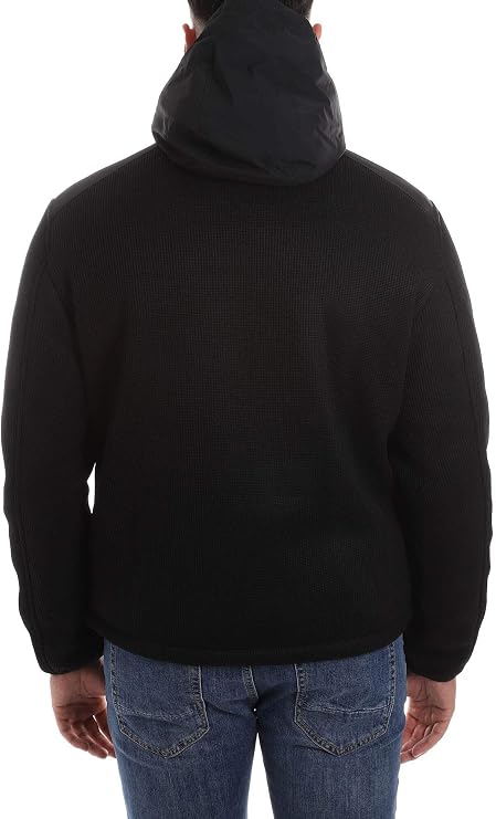 GIUBBINO UOMO IN MAGLIA, INSERTI IN SOFTSHELL 