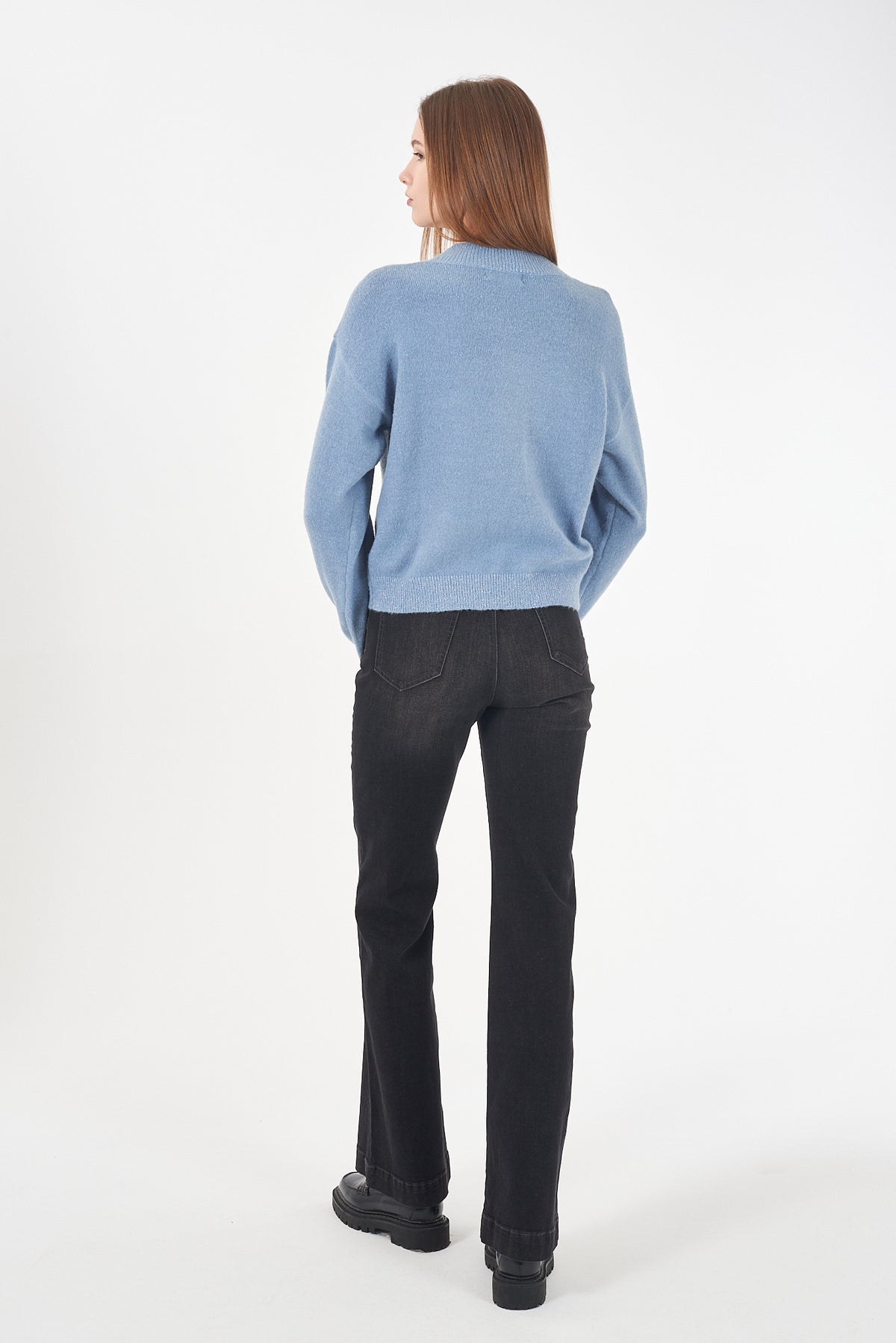 MAGLIA DONNA LUPETTO CROPPED 
