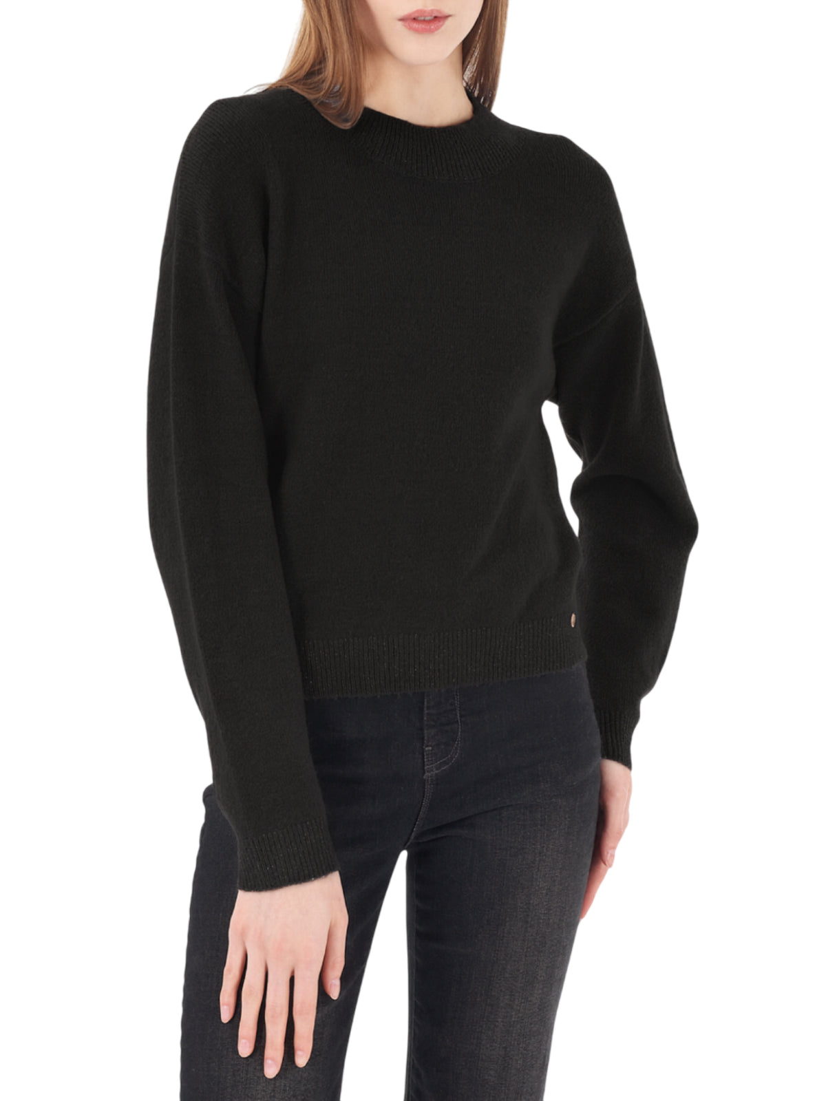 MAGLIA DONNA LUPETTO CROPPED 