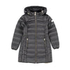 CAPPOTTO BIMBA TRAPUNTATO CON CAPPUCCIO 