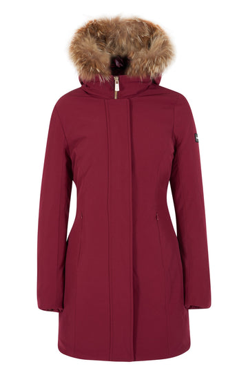 CAPPOTTO BIMBA TIPO PARKA, CAPPUCCIO CON PELO 