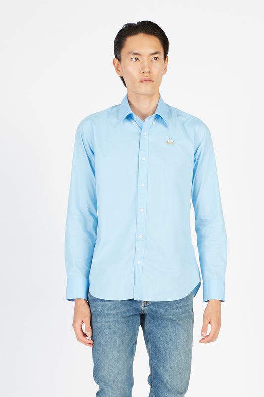 MAN SHIRT L/S POPLIN STRETCH 