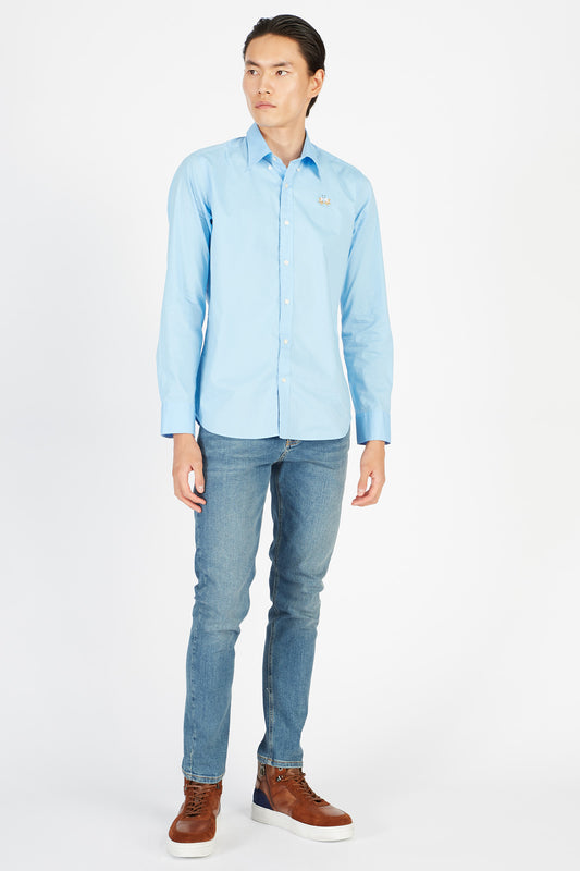 MAN SHIRT L/S POPLIN STRETCH 