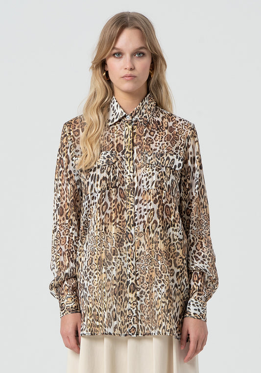 PRINTED SHIRT SANDBLACK 