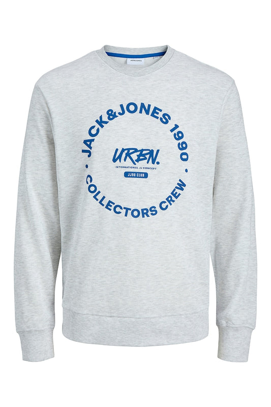 12275410/White Melange JACK AND JONES