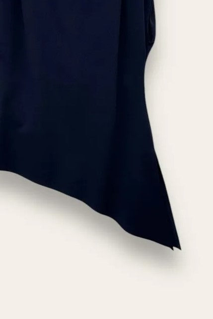 Blusa sagomata asimmetrica in crepe 