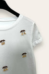 T-shirt con fiori 