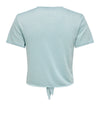 ONLAMBER LIFE S/S GLITTER KNOT TOP JRS 