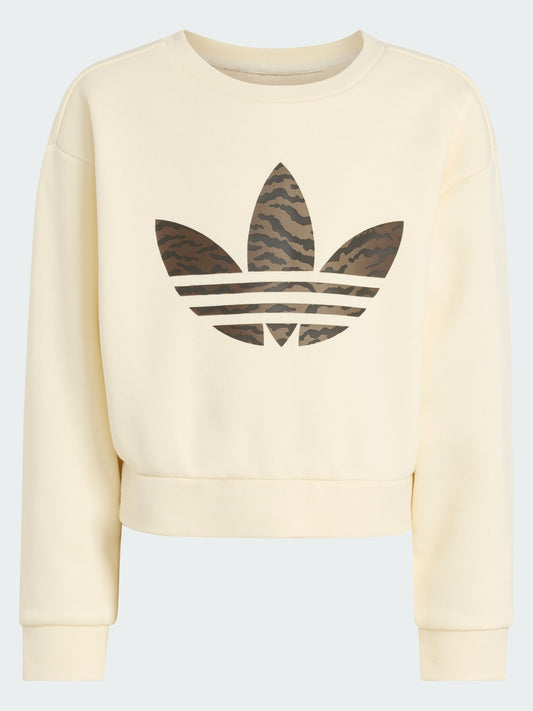 BOXY CREW SET       CREWHT/NBROWN 