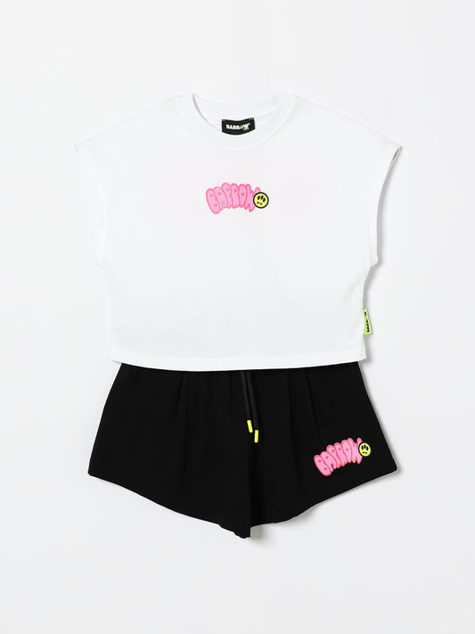 SET JERSEY TOP CROPPED TOP/SHORTS  GIRL 