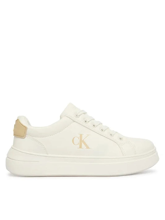 SNEAKER BASSA ALLACCIATA BIANCO/NERO 