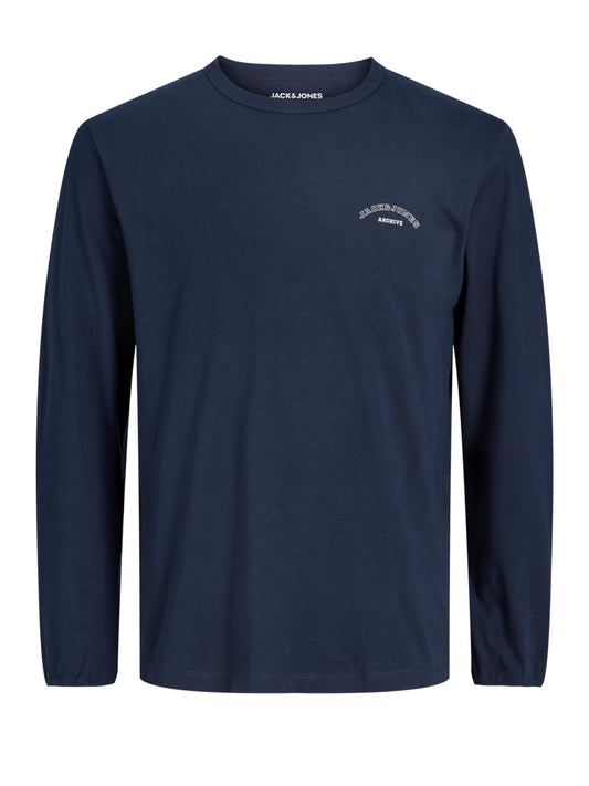 JJCOLLEGE LOGO TEE LS CREW NECK 