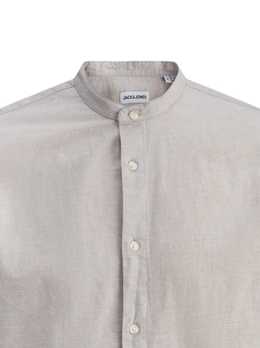 JJEBREEZE LINEN BLEND BAND SHIRT L/S SN 