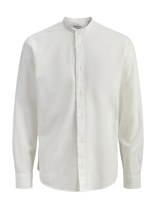 JJEBREEZE LINEN BLEND BAND SHIRT L/S SN 