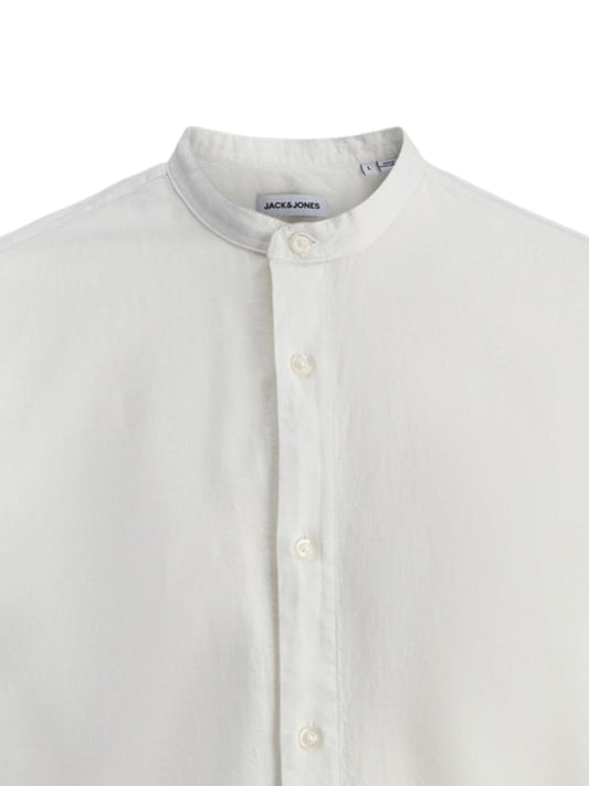 JJEBREEZE LINEN BLEND BAND SHIRT L/S SN 